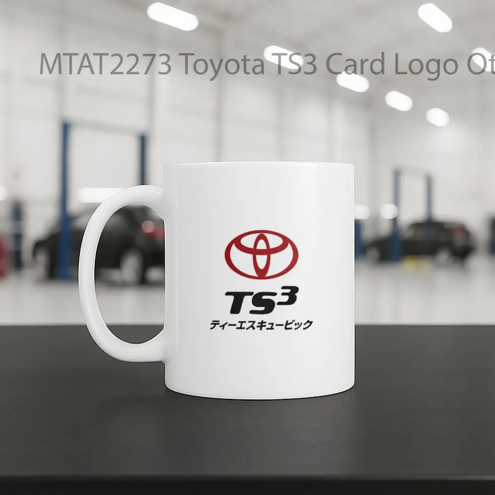 Toyota TS3 Card Logo Otomotif Mug - Sudut 2