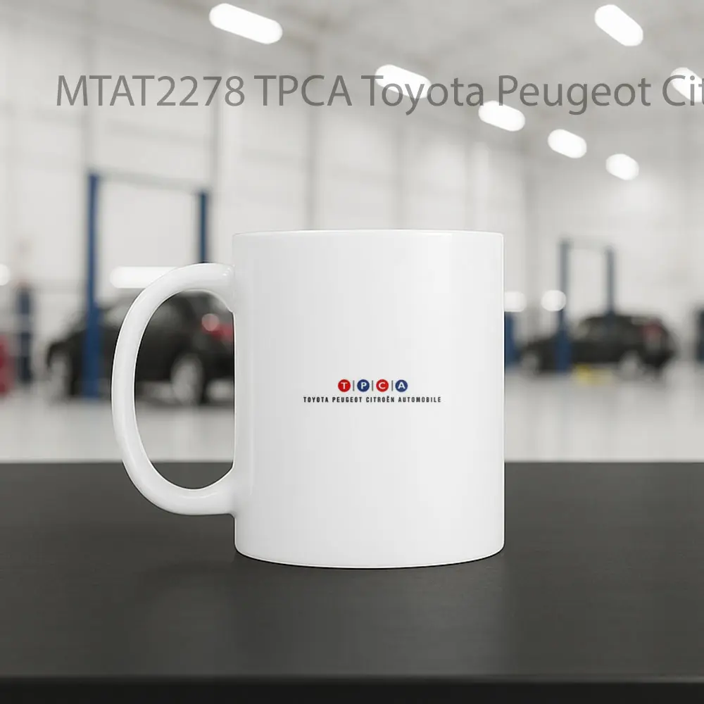 TPCA Toyota Peugeot Citren Automobile Logo Otomotif Mug - Sudut 2