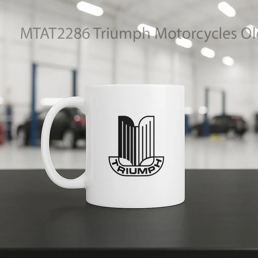 Triumph Motorcycles Old Logo Otomotif Mug - Sudut 2