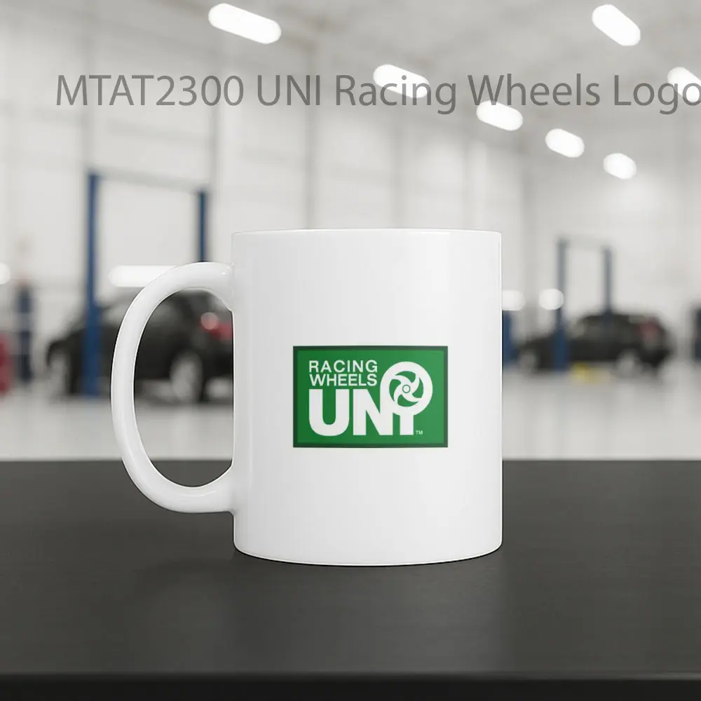 UNI Racing Wheels Logo Otomotif Mug - Sudut 2