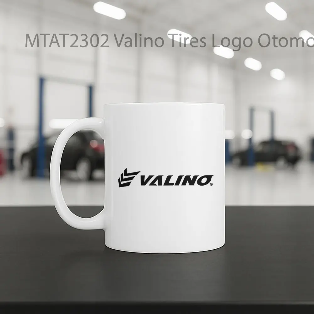 Valino Tires Logo Otomotif Mug - Sudut 2