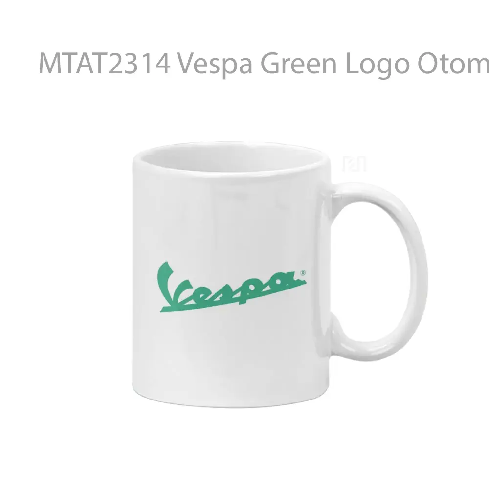 Vespa Green Logo Otomotif Mug