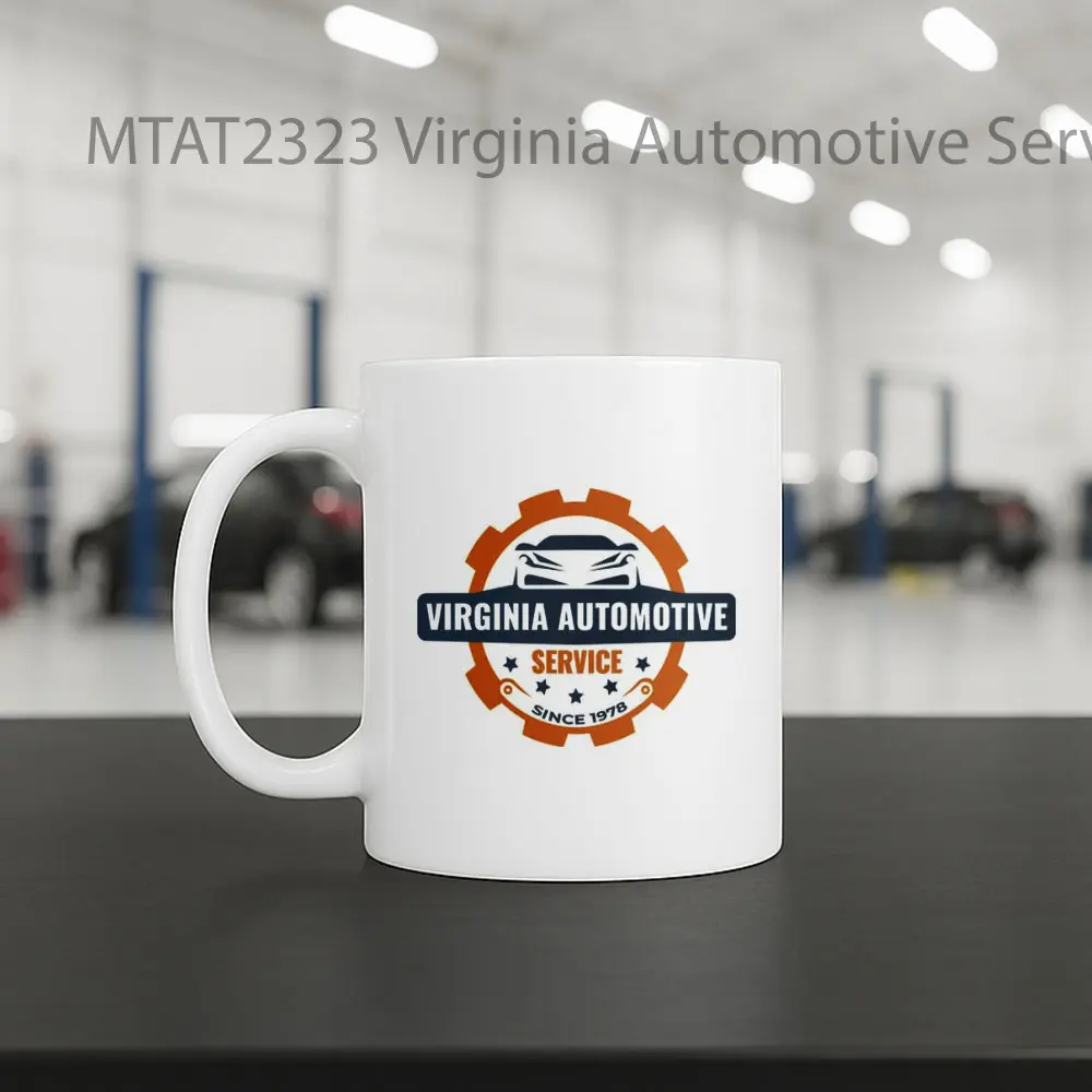 Virginia Automotive Service Logo Otomotif Mug - Sudut 2