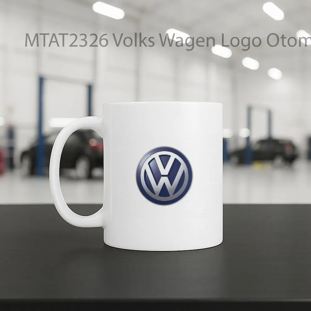 Volks Wagen Logo Otomotif Mug - Sudut 2