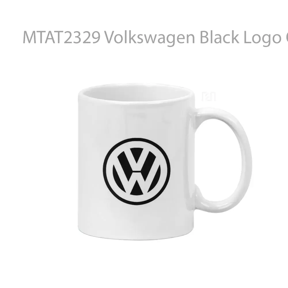 Volkswagen Black Logo Otomotif Mug