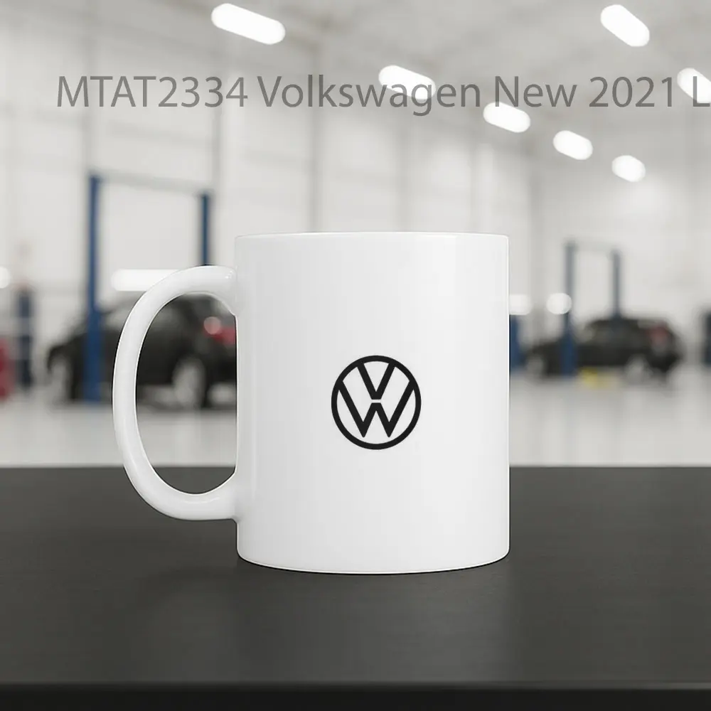 Volkswagen New 2021 Logo Otomotif Mug - Sudut 2