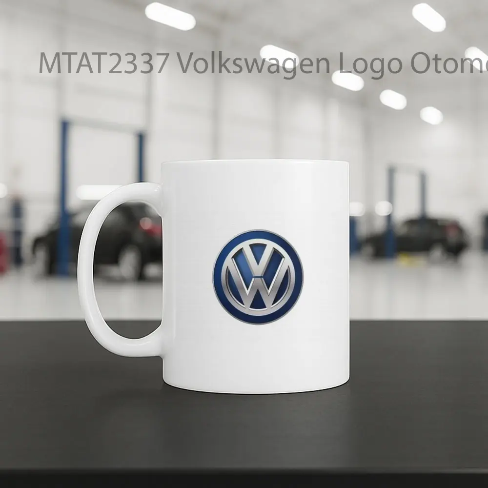 Volkswagen Logo Otomotif Mug - Sudut 2