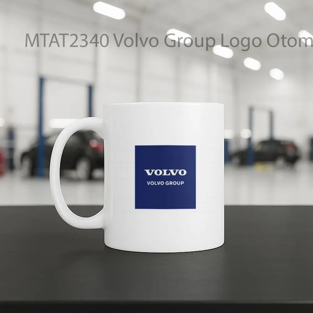 Volvo Group Logo Otomotif Mug - Sudut 2
