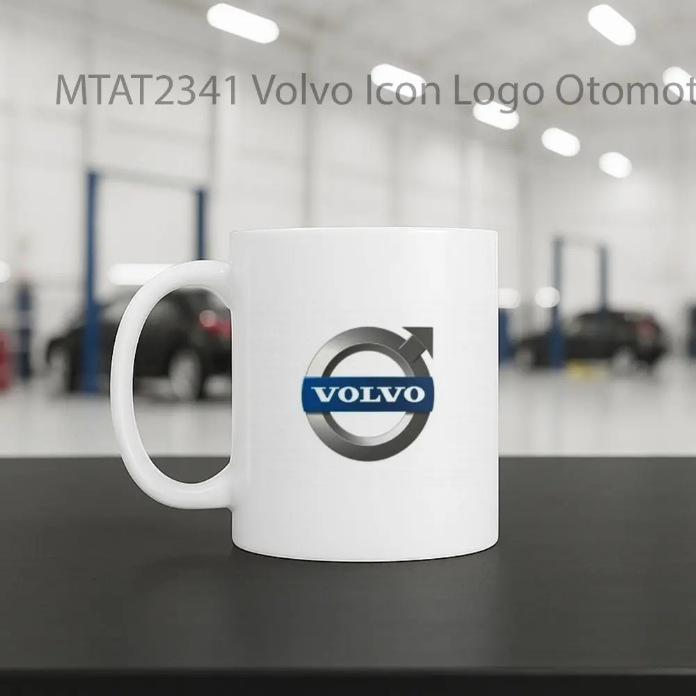Volvo Icon Logo Otomotif Mug - Sudut 2