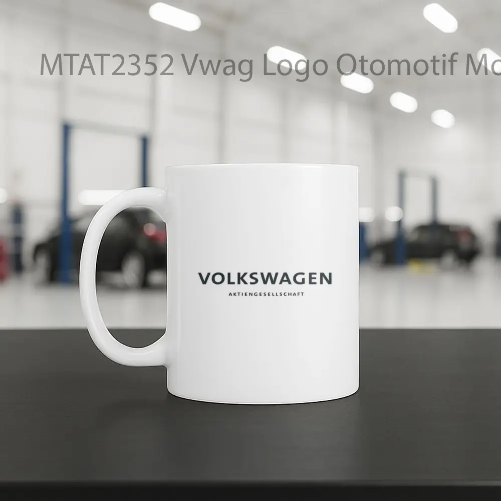 Vwag Logo Otomotif Mug - Sudut 2
