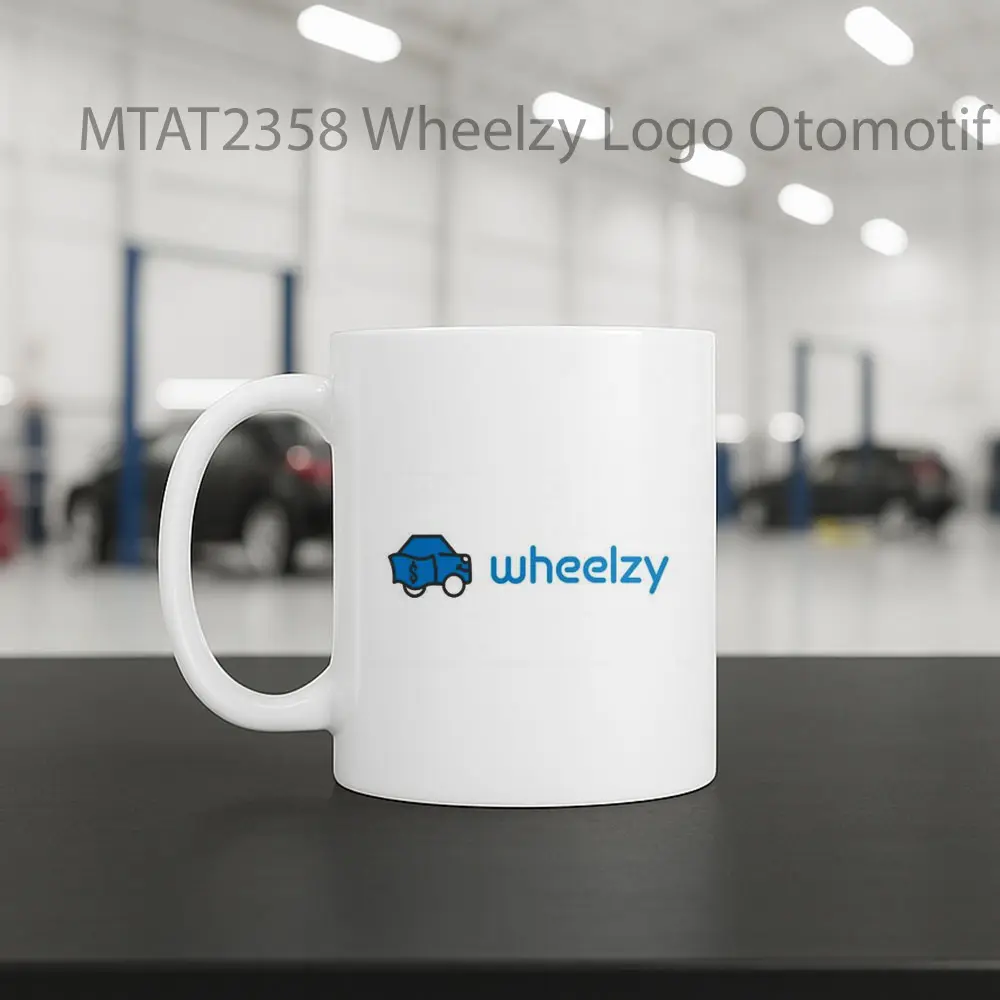 Wheelzy Logo Otomotif Mug - Sudut 2
