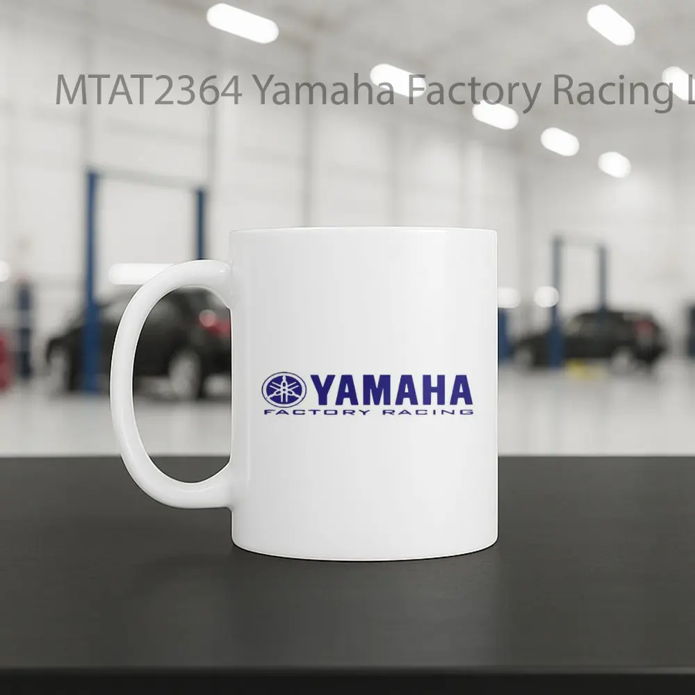 Yamaha Factory Racing Logo Otomotif Mug - Sudut 2