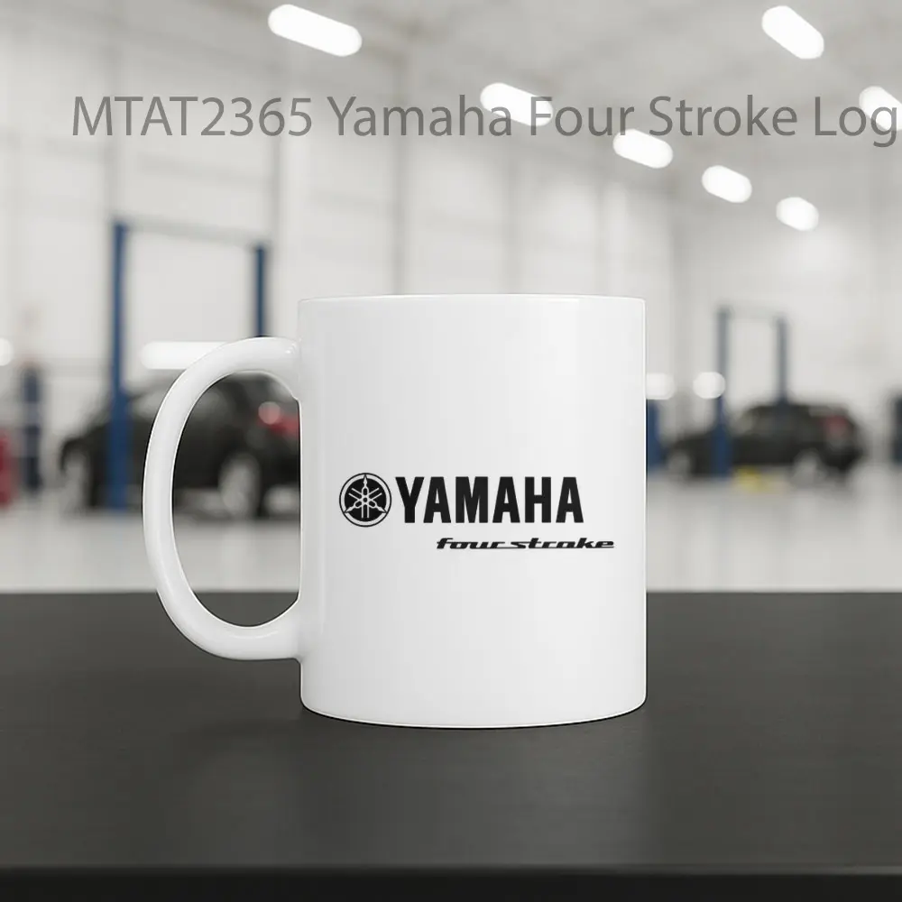 Yamaha Four Stroke Logo Otomotif Mug - Sudut 2