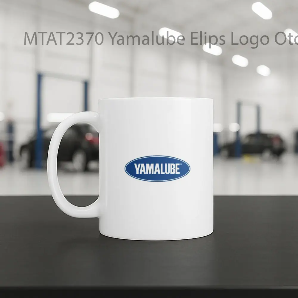 Yamalube Elips Logo Otomotif Mug - Sudut 2
