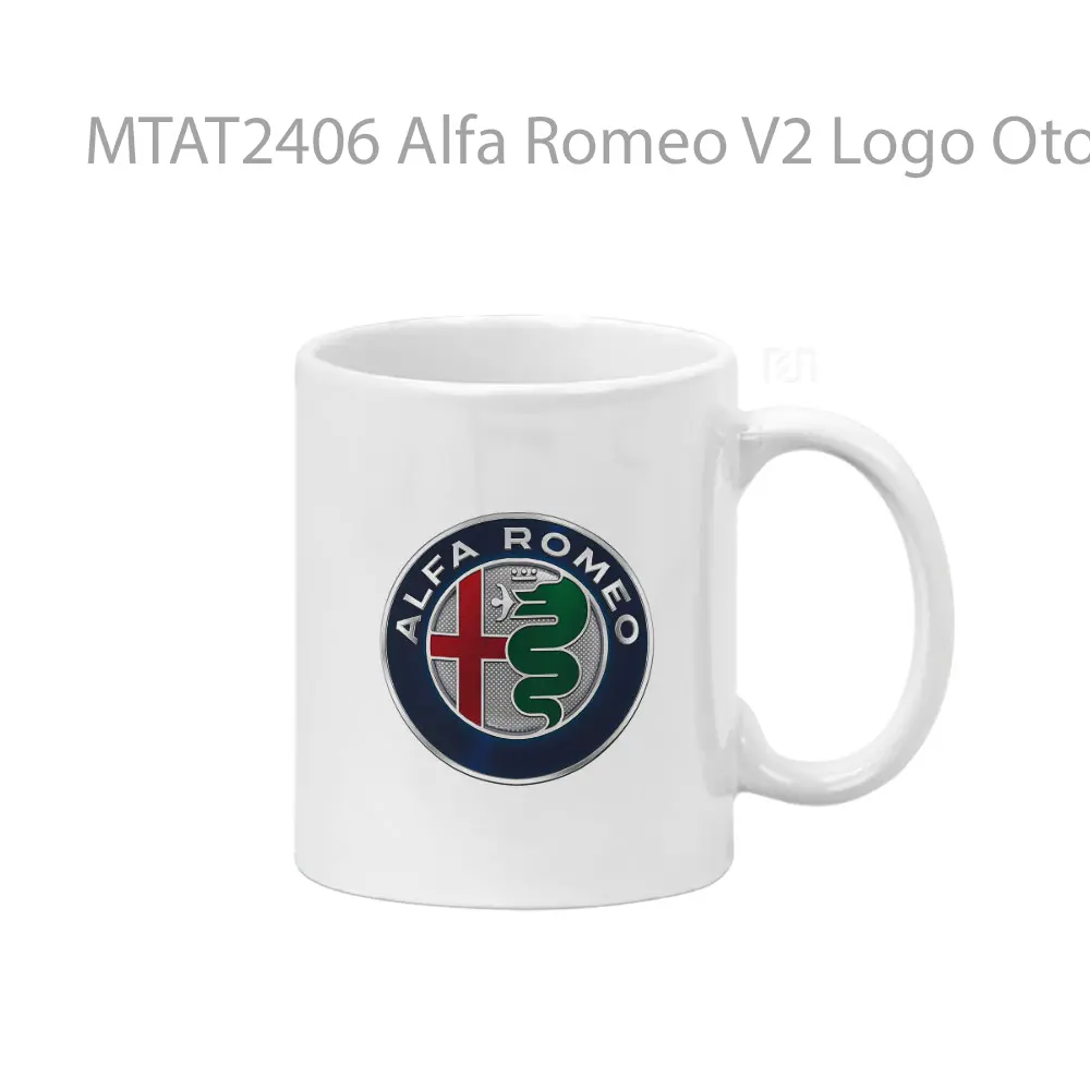 Alfa Romeo V2 Logo Otomotif Mug