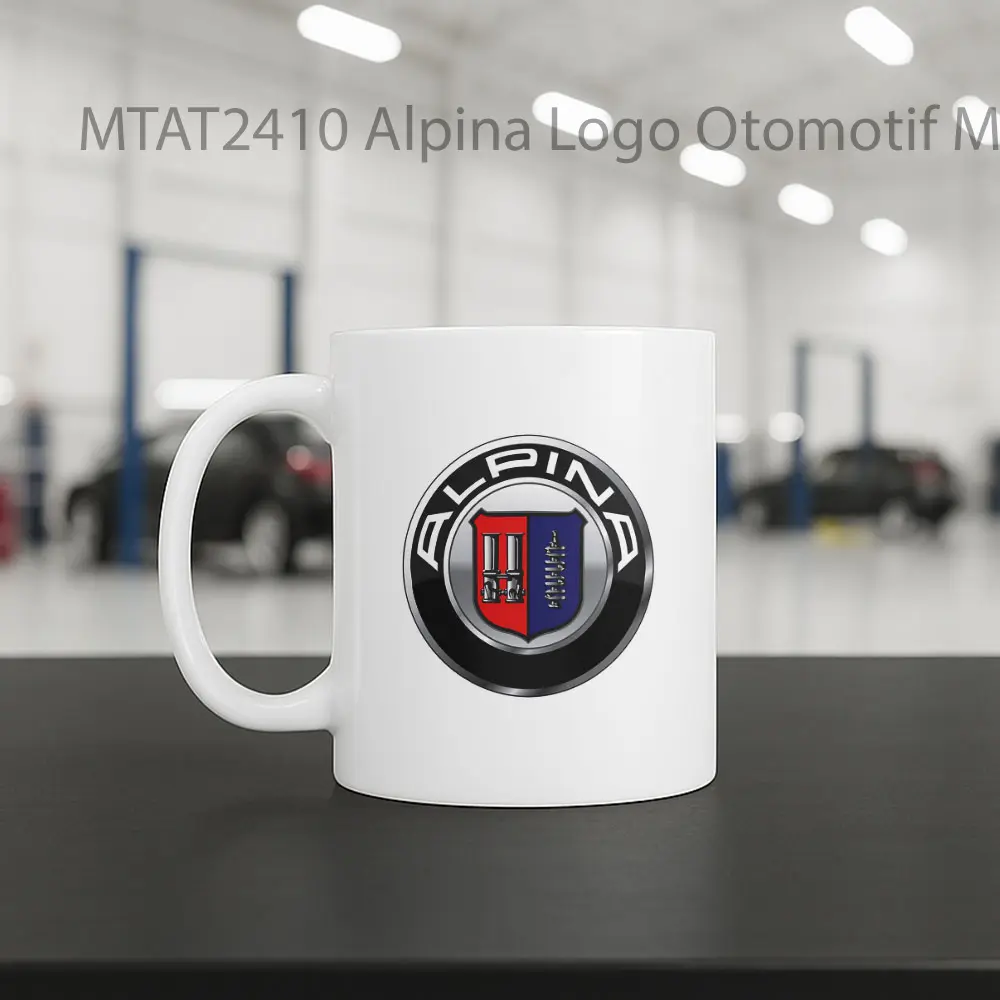 Alpina Logo Otomotif Mug - Sudut 2