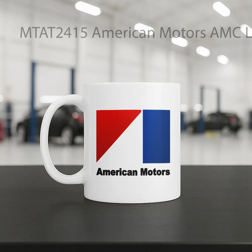 American Motors AMC Logo Otomotif Mug - Sudut 2