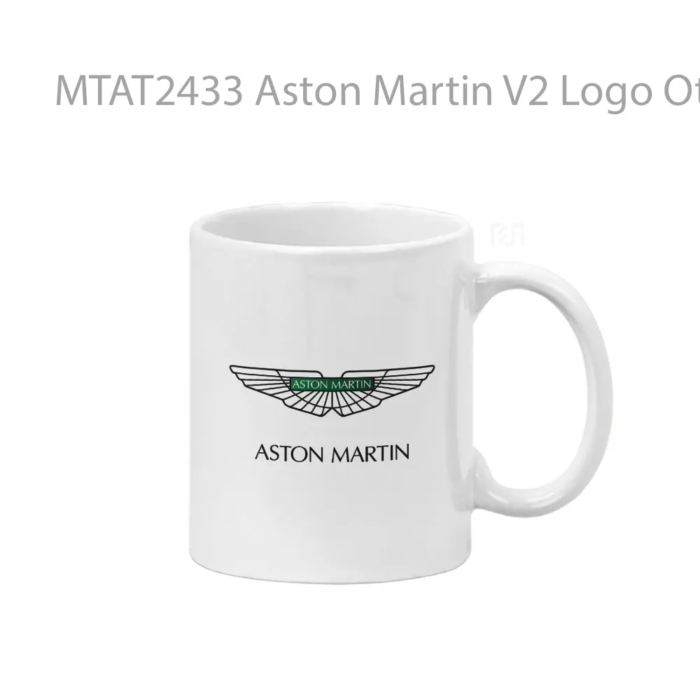 Aston Martin V2 Logo Otomotif Mug