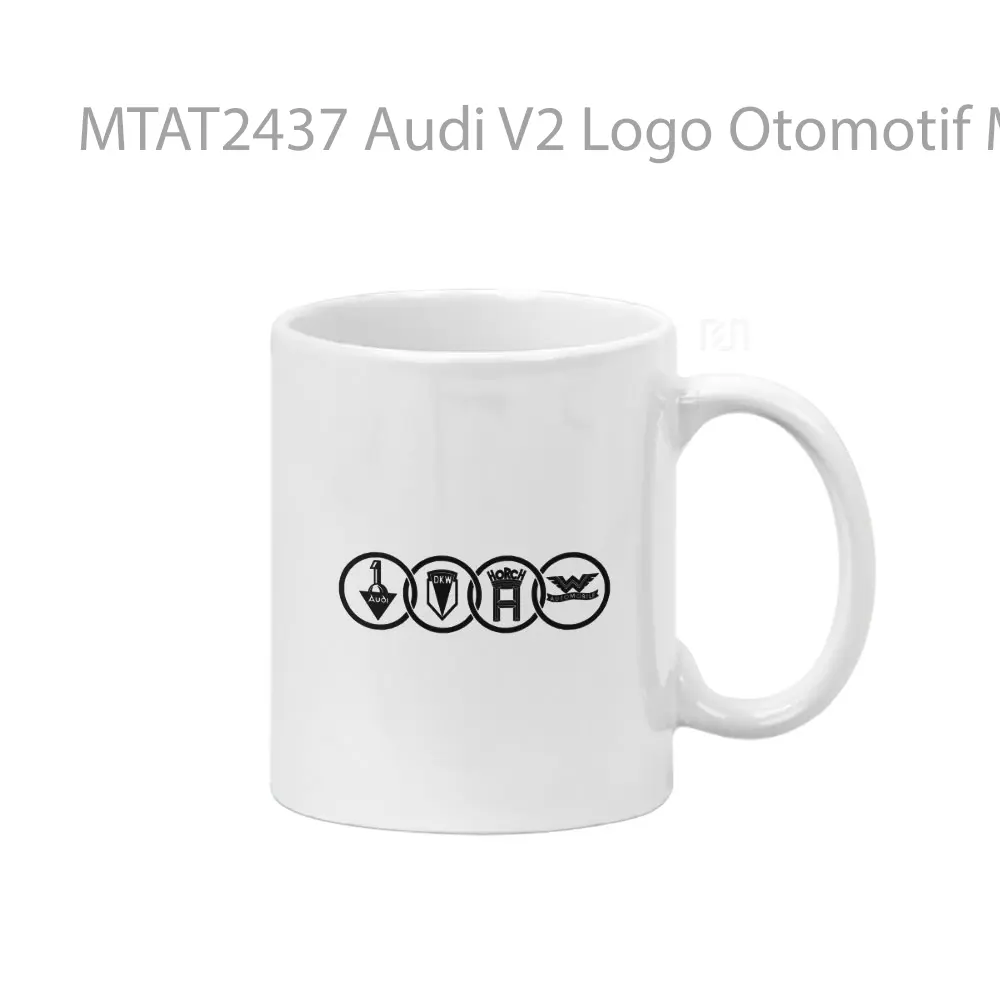 Audi V2 Logo Otomotif Mug