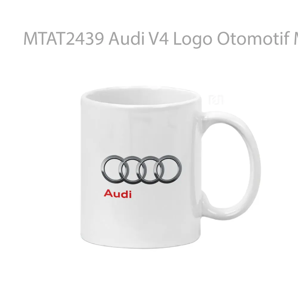 Audi V4 Logo Otomotif Mug