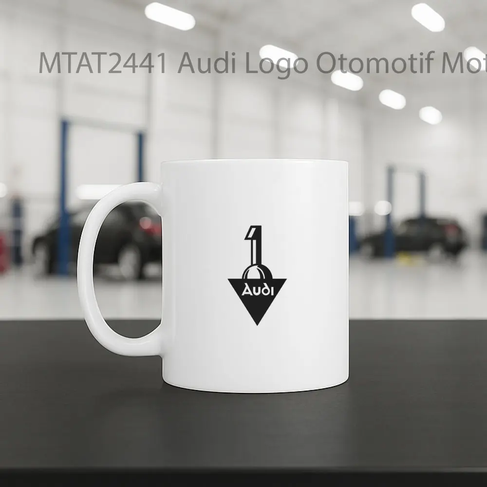Audi Logo Otomotif Mug - Sudut 2