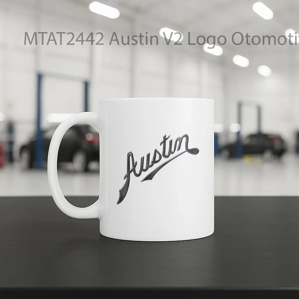 Austin V2 Logo Otomotif Mug - Sudut 2