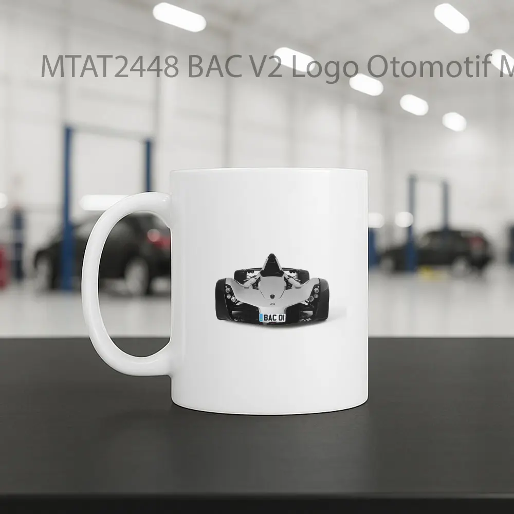 BAC V2 Logo Otomotif Mug - Sudut 2