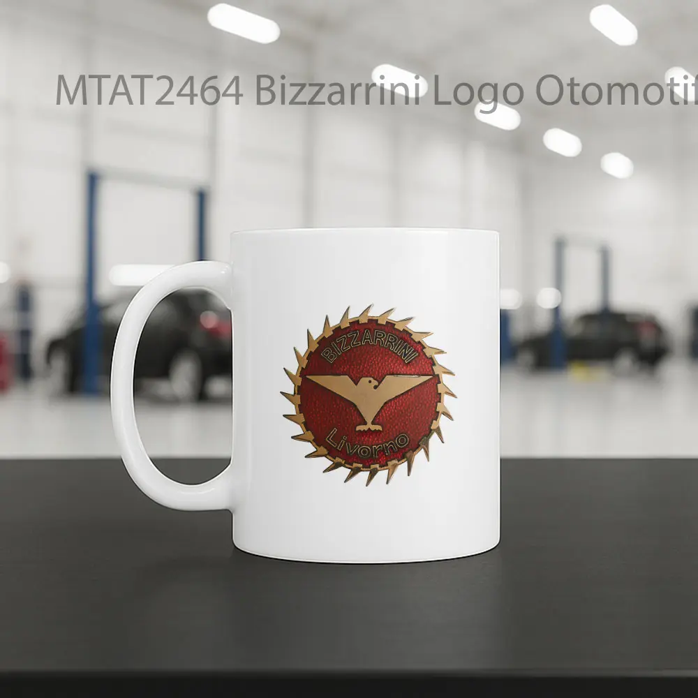 Bizzarrini Logo Otomotif Mug - Sudut 2