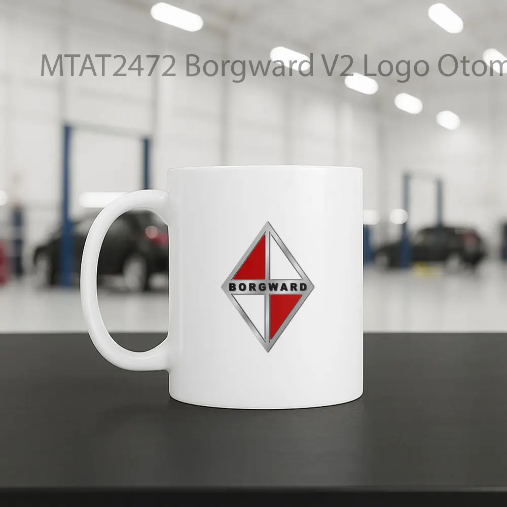 Borgward V2 Logo Otomotif Mug - Sudut 2