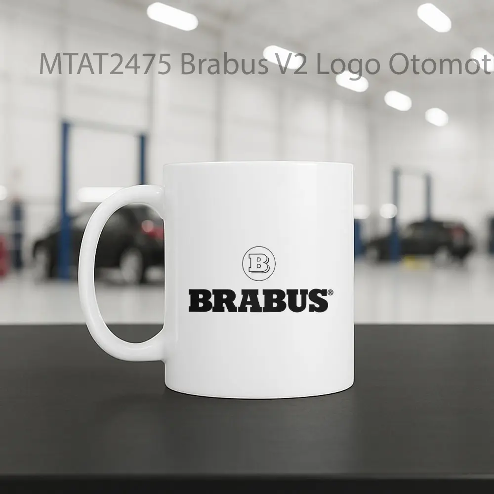 Brabus V2 Logo Otomotif Mug - Sudut 2