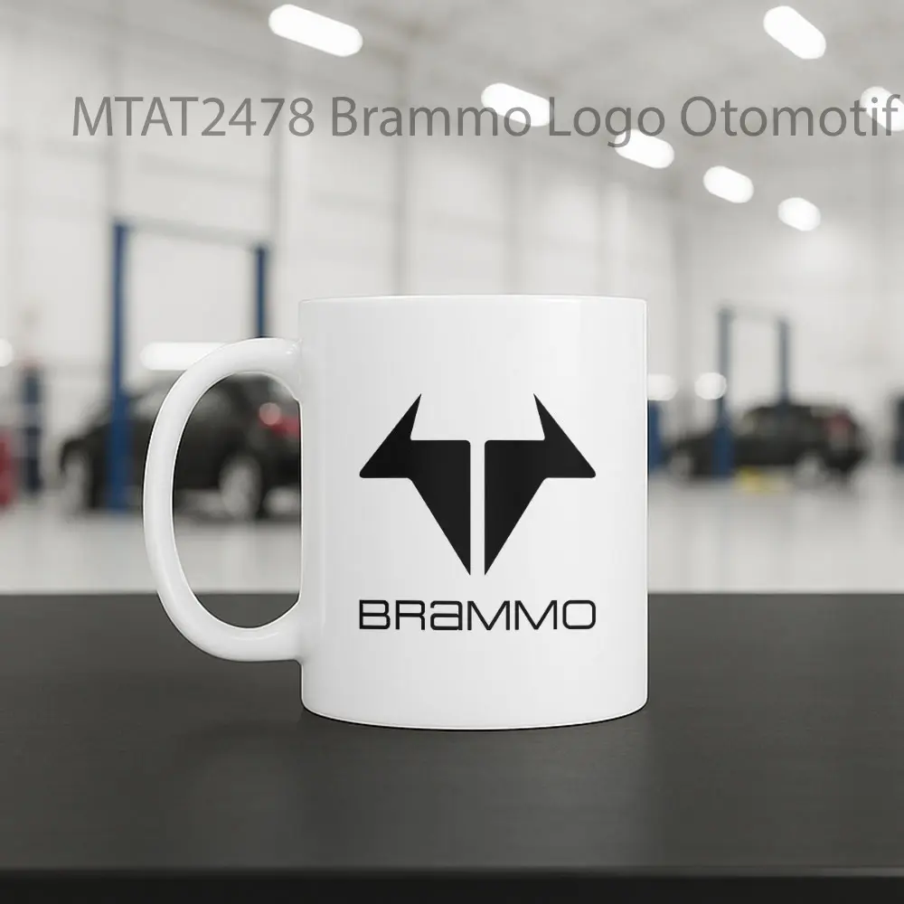 Brammo Logo Otomotif Mug - Sudut 2