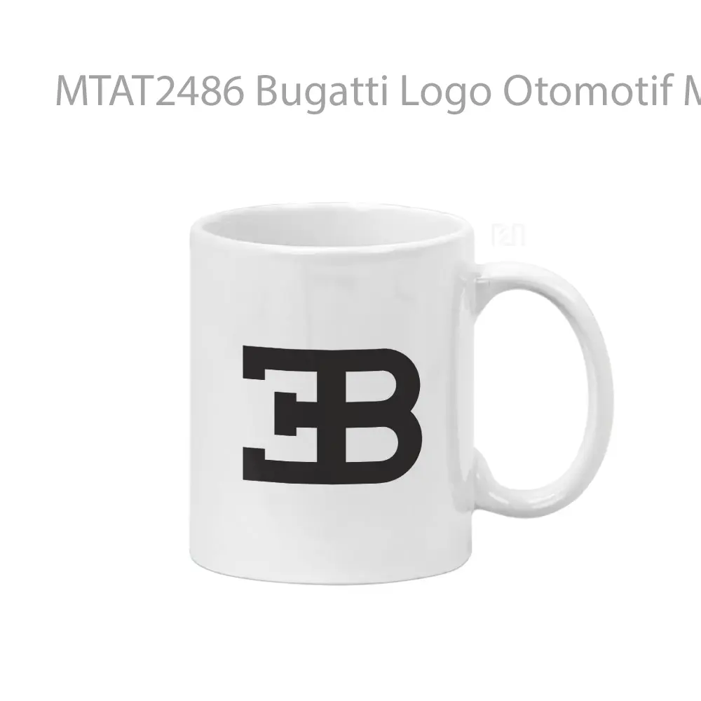 Bugatti Logo Otomotif Mug