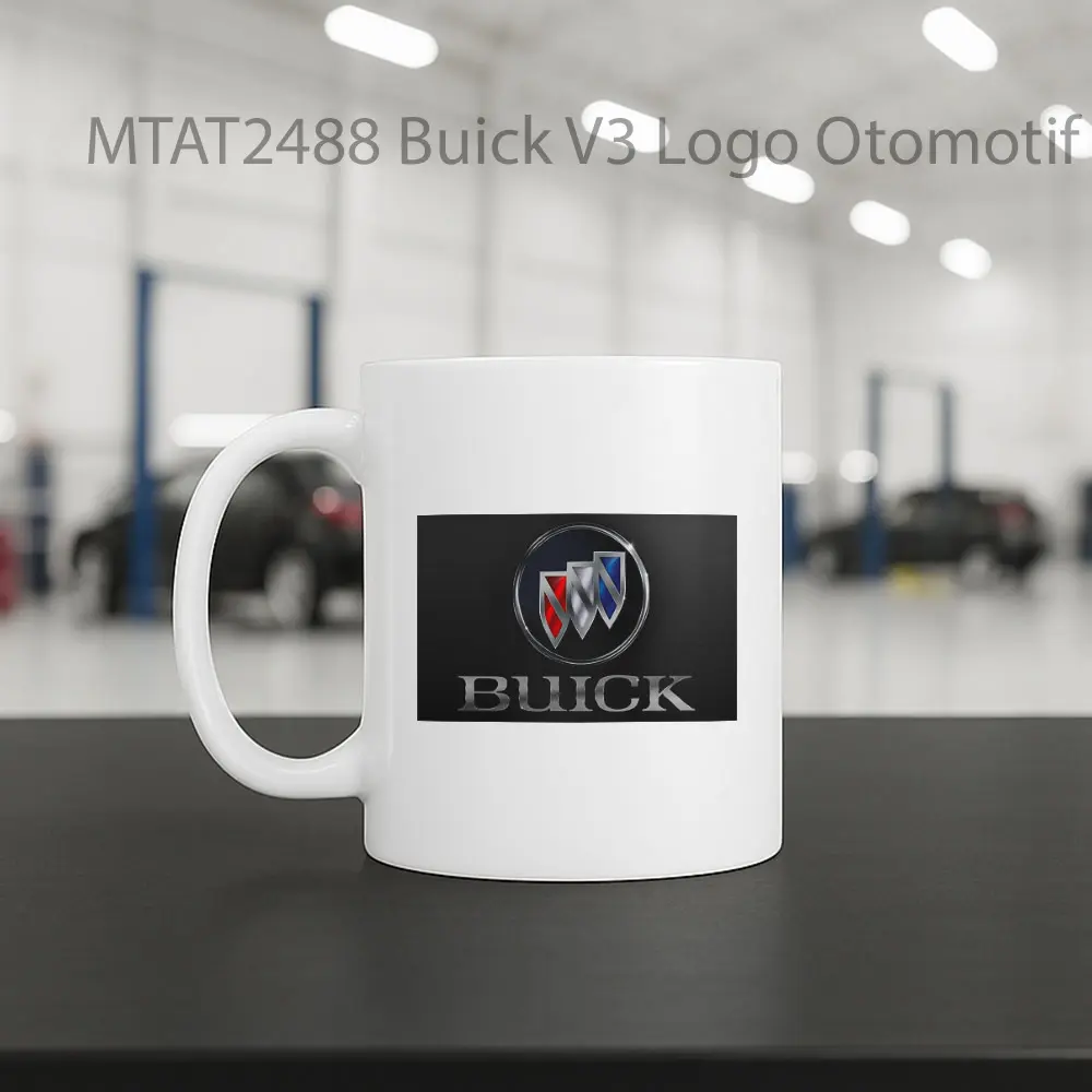 Buick V3 Logo Otomotif Mug - Sudut 2