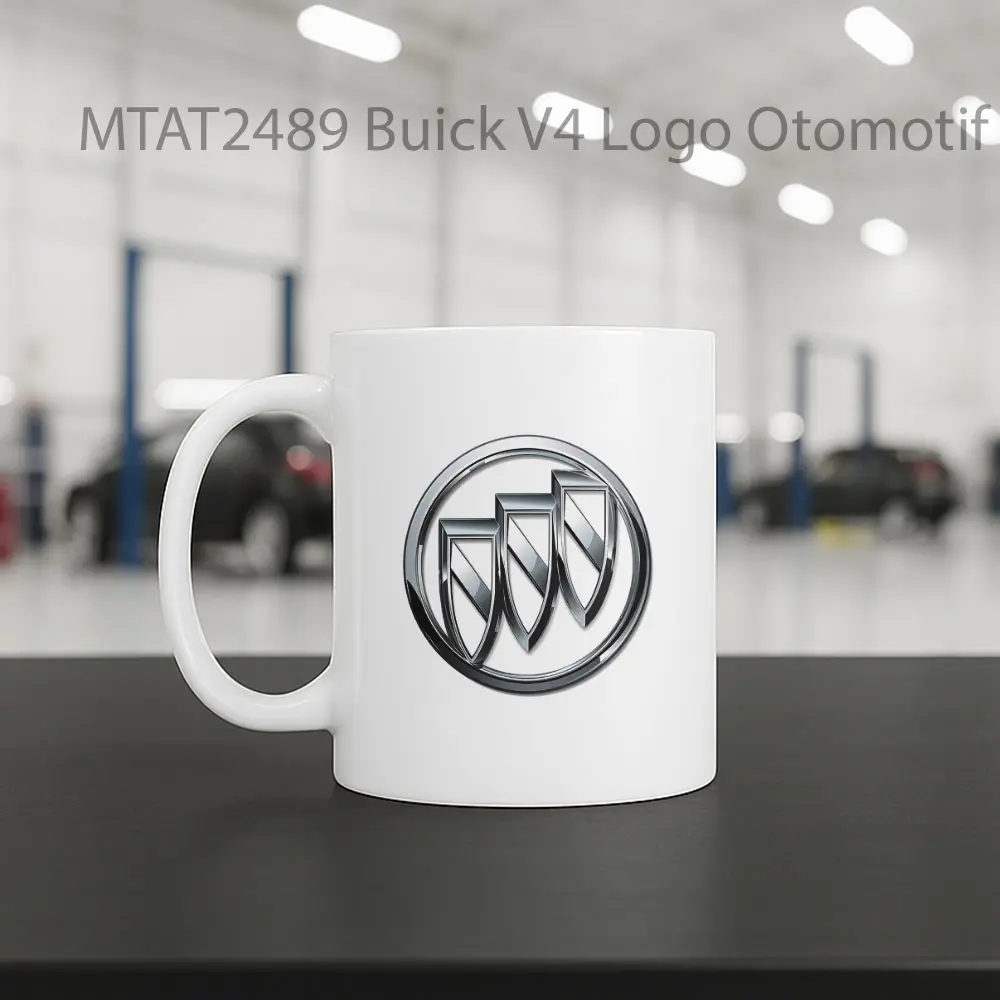 Buick V4 Logo Otomotif Mug - Sudut 2