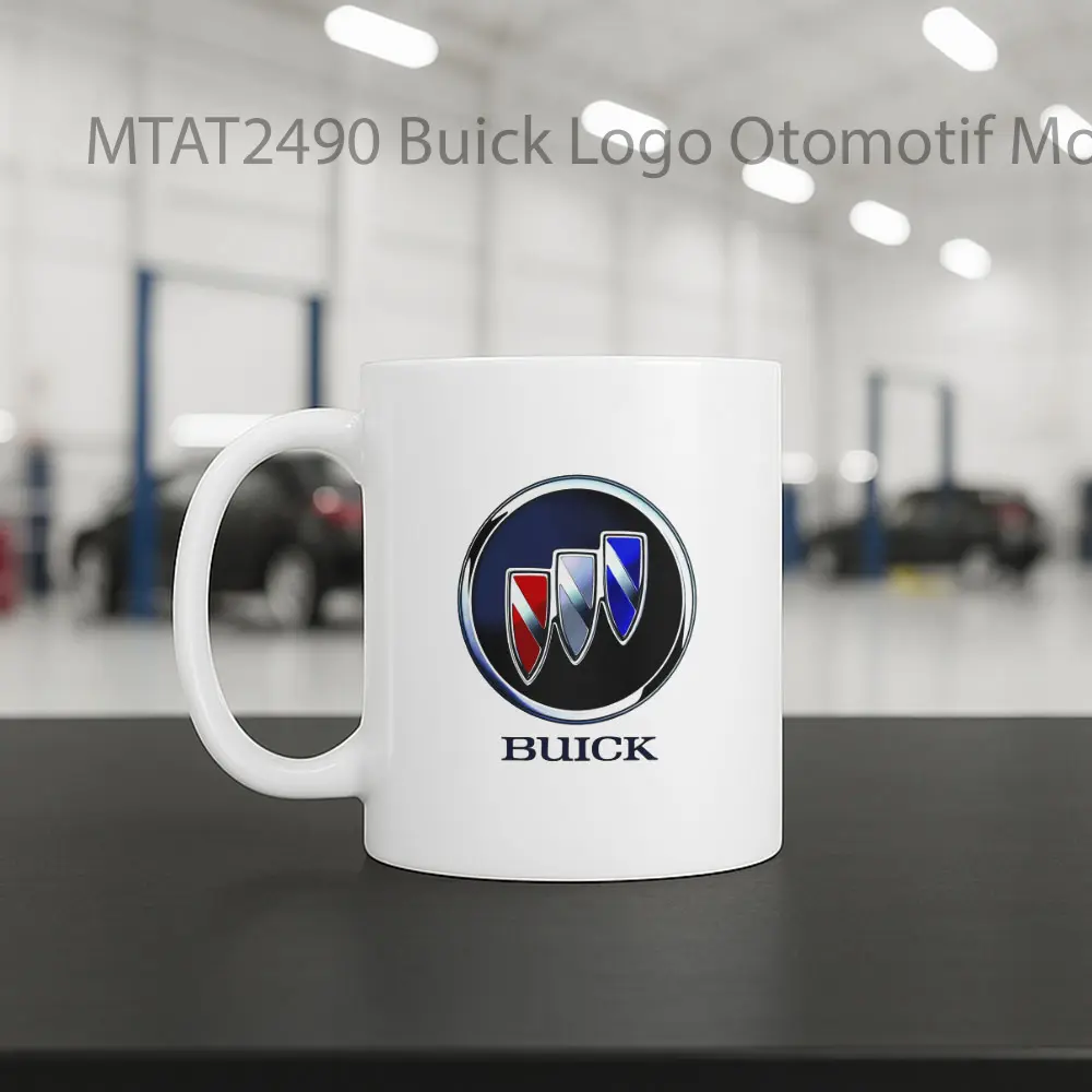 Buick Logo Otomotif Mug - Sudut 2