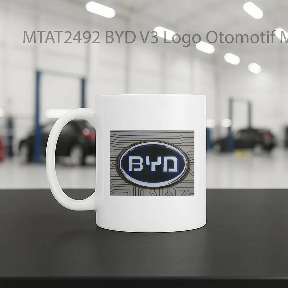BYD V3 Logo Otomotif Mug - Sudut 2