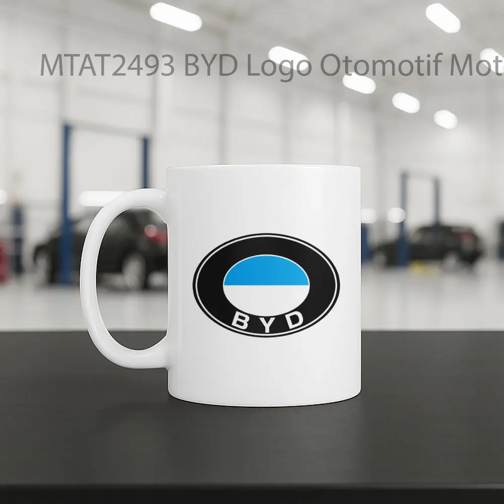BYD Logo Otomotif Mug - Sudut 2