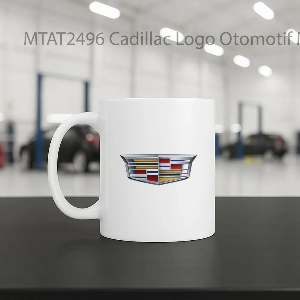 Cadillac Logo Otomotif Mug - Sudut 2