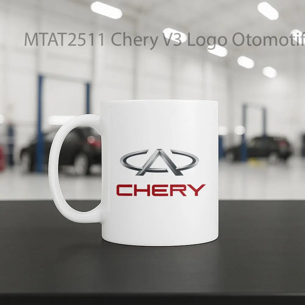 Chery V3 Logo Otomotif Mug - Sudut 2