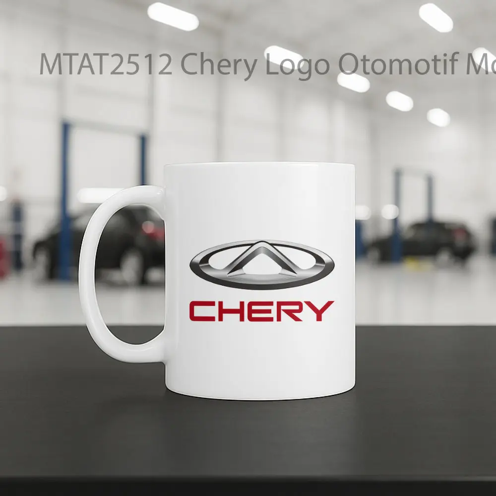 Chery Logo Otomotif Mug - Sudut 2