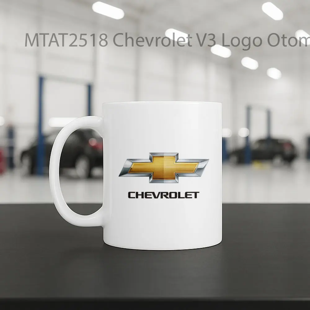 Chevrolet V3 Logo Otomotif Mug - Sudut 2