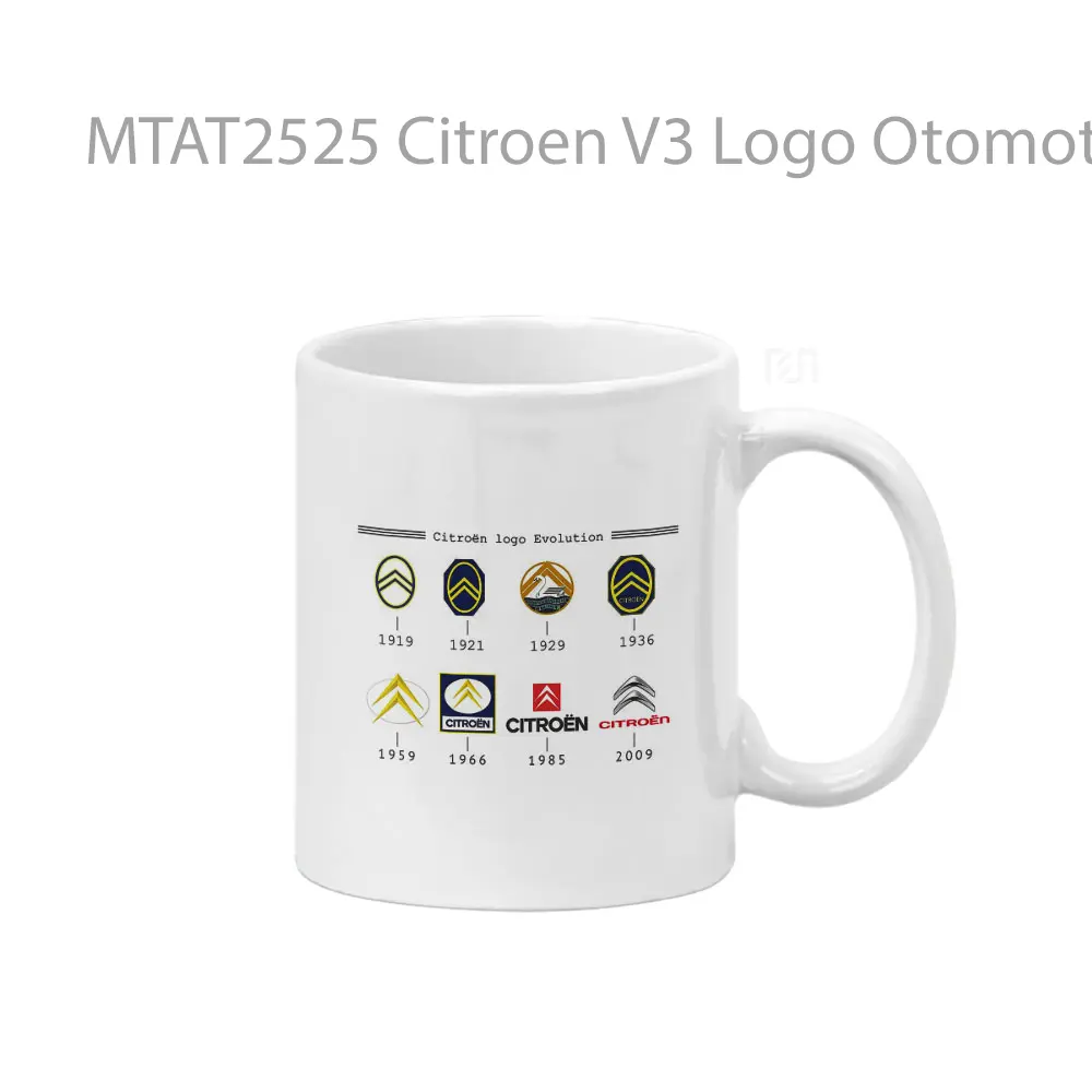 Citroen V3 Logo Otomotif Mug