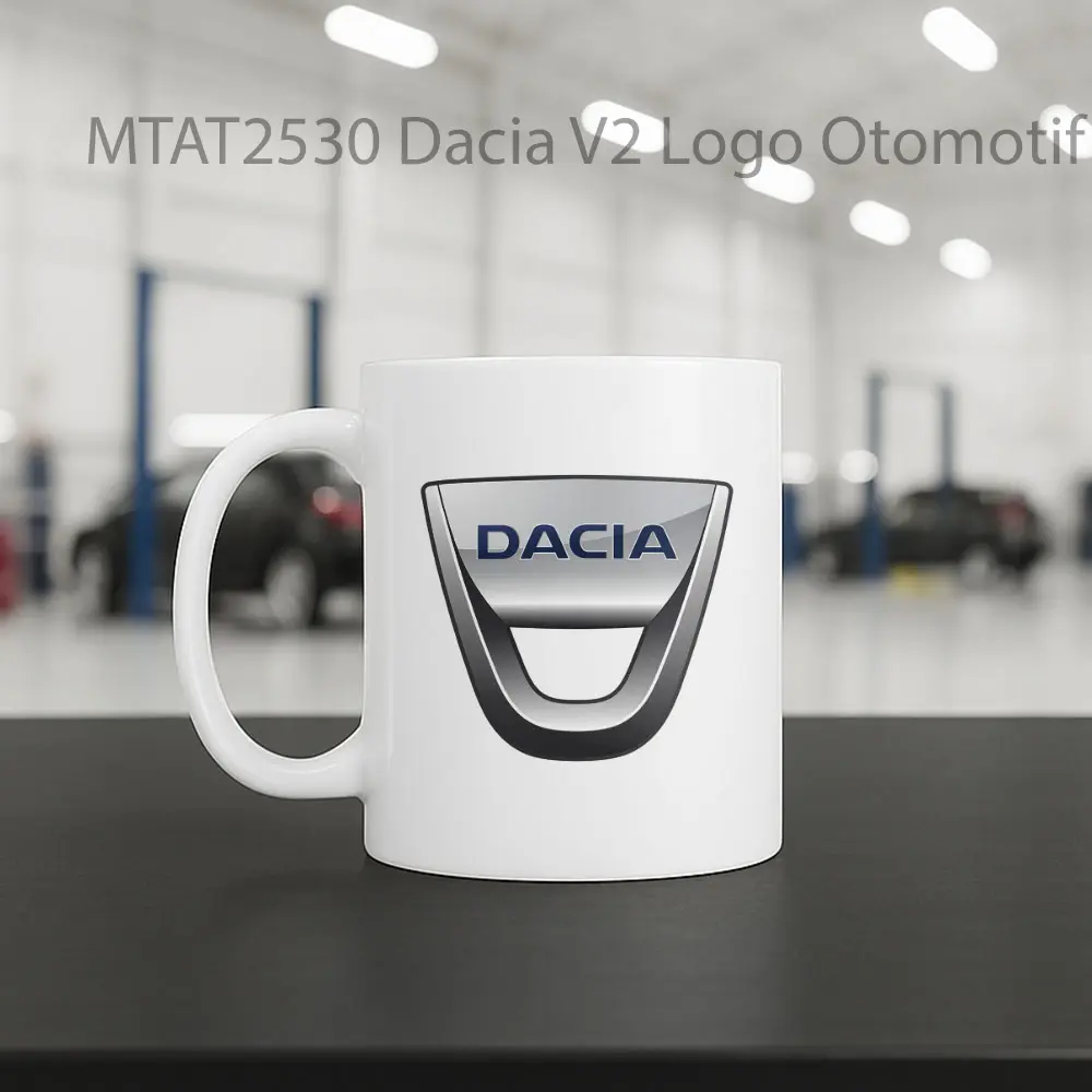 Dacia V2 Logo Otomotif Mug - Sudut 2