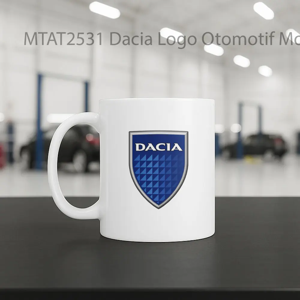 Dacia Logo Otomotif Mug - Sudut 2
