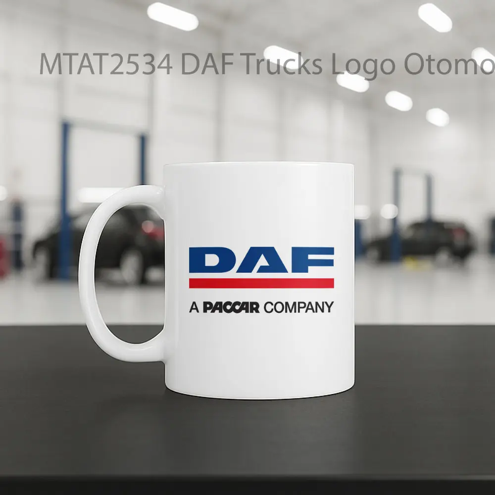 DAF Trucks Logo Otomotif Mug - Sudut 2