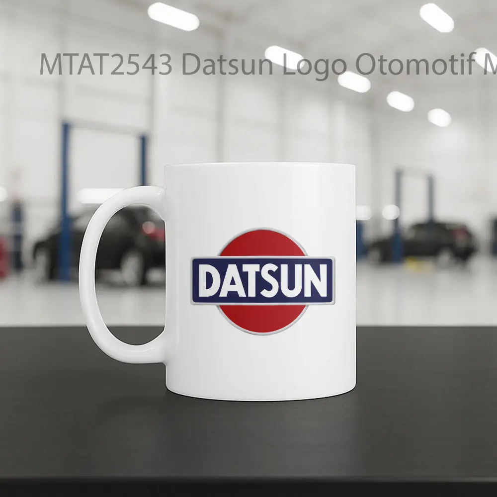 Datsun Logo Otomotif Mug - Sudut 2
