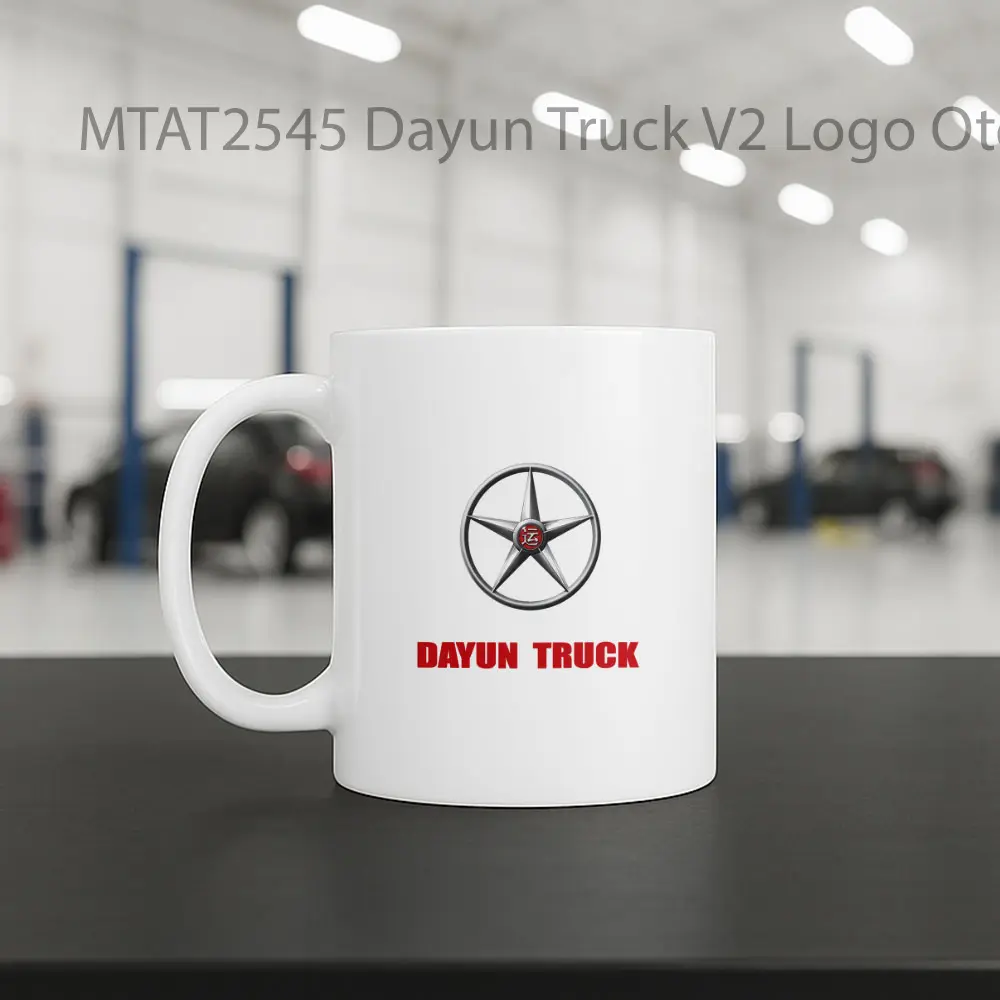 Dayun Truck V2 Logo Otomotif Mug - Sudut 2