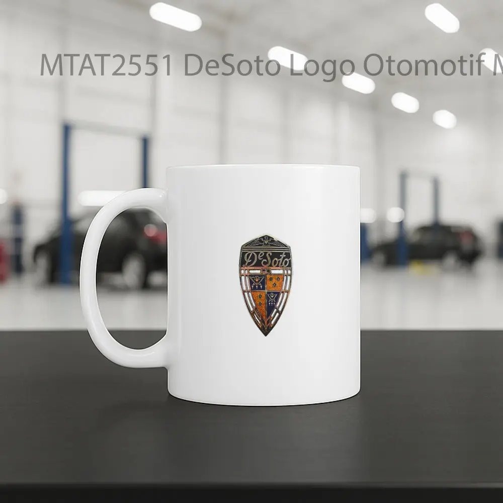 DeSoto Logo Otomotif Mug - Sudut 2