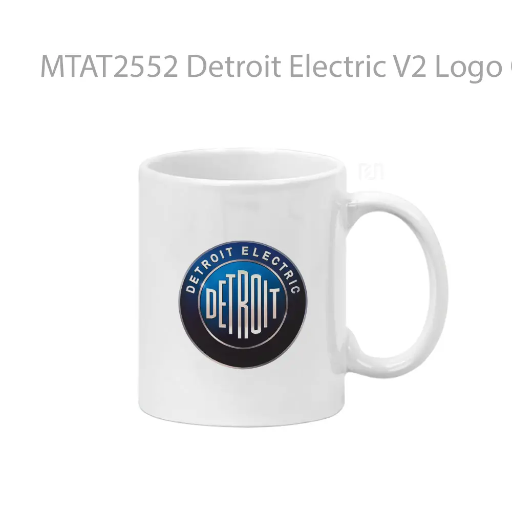 Detroit Electric V2 Logo Otomotif Mug