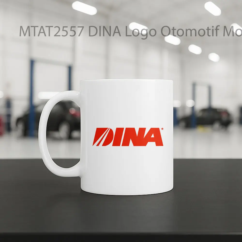 DINA Logo Otomotif Mug - Sudut 2